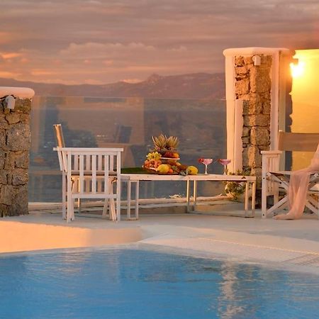 Mykonos Sea View Luxury Villa By Calypso Sunset Villas Mykonos Town Экстерьер фото