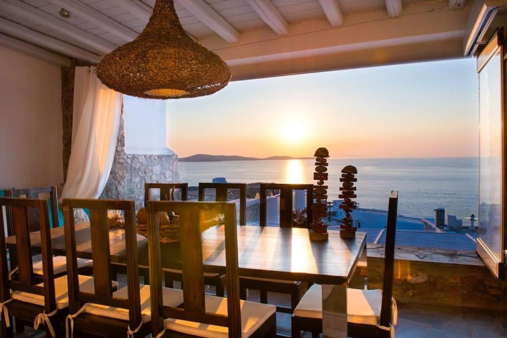 Mykonos Sea View Luxury Villa By Calypso Sunset Villas Mykonos Town Экстерьер фото