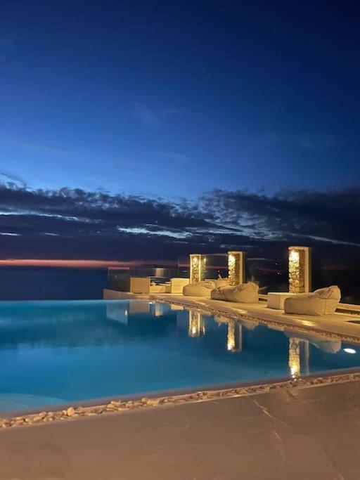 Mykonos Sea View Luxury Villa By Calypso Sunset Villas Mykonos Town Экстерьер фото