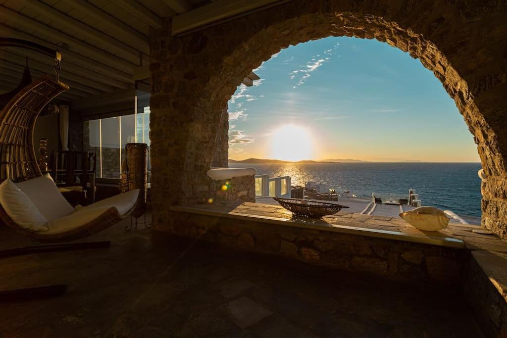 Mykonos Sea View Luxury Villa By Calypso Sunset Villas Mykonos Town Экстерьер фото