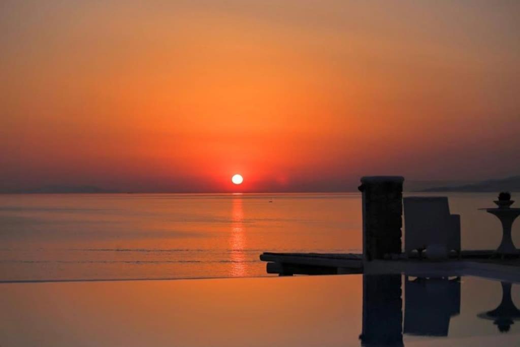 Mykonos Sea View Luxury Villa By Calypso Sunset Villas Mykonos Town Экстерьер фото