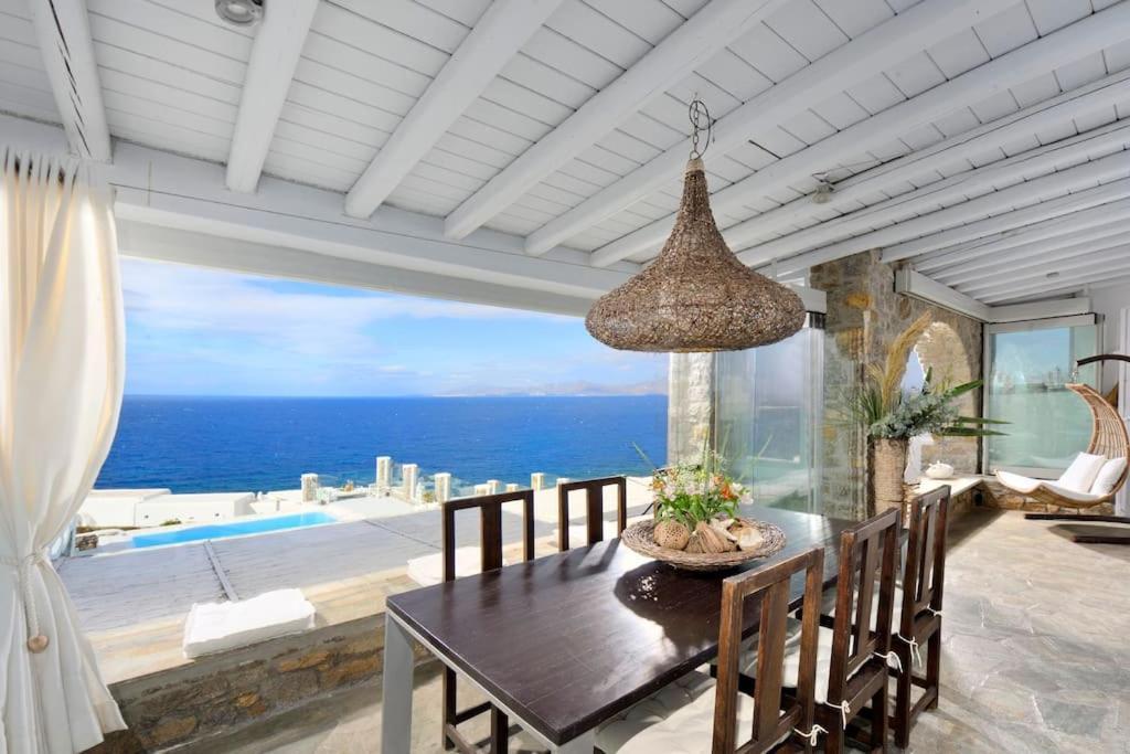 Mykonos Sea View Luxury Villa By Calypso Sunset Villas Mykonos Town Экстерьер фото