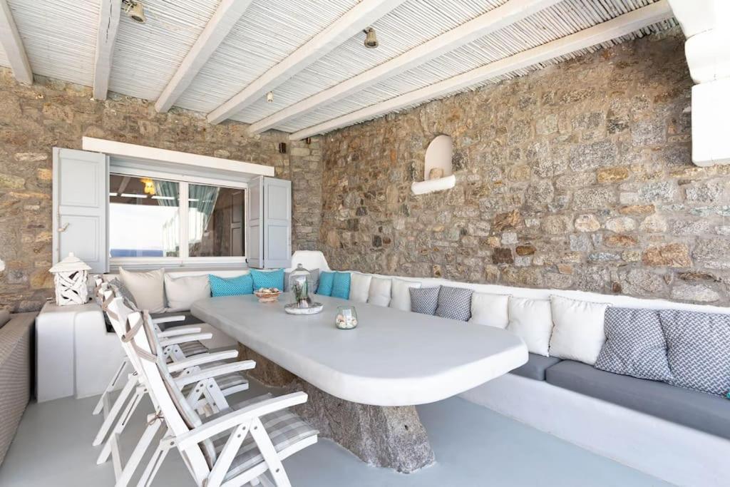 Mykonos Sea View Luxury Villa By Calypso Sunset Villas Mykonos Town Экстерьер фото
