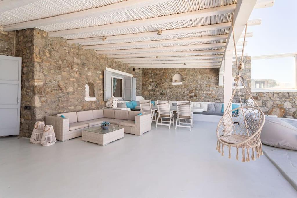Mykonos Sea View Luxury Villa By Calypso Sunset Villas Mykonos Town Экстерьер фото