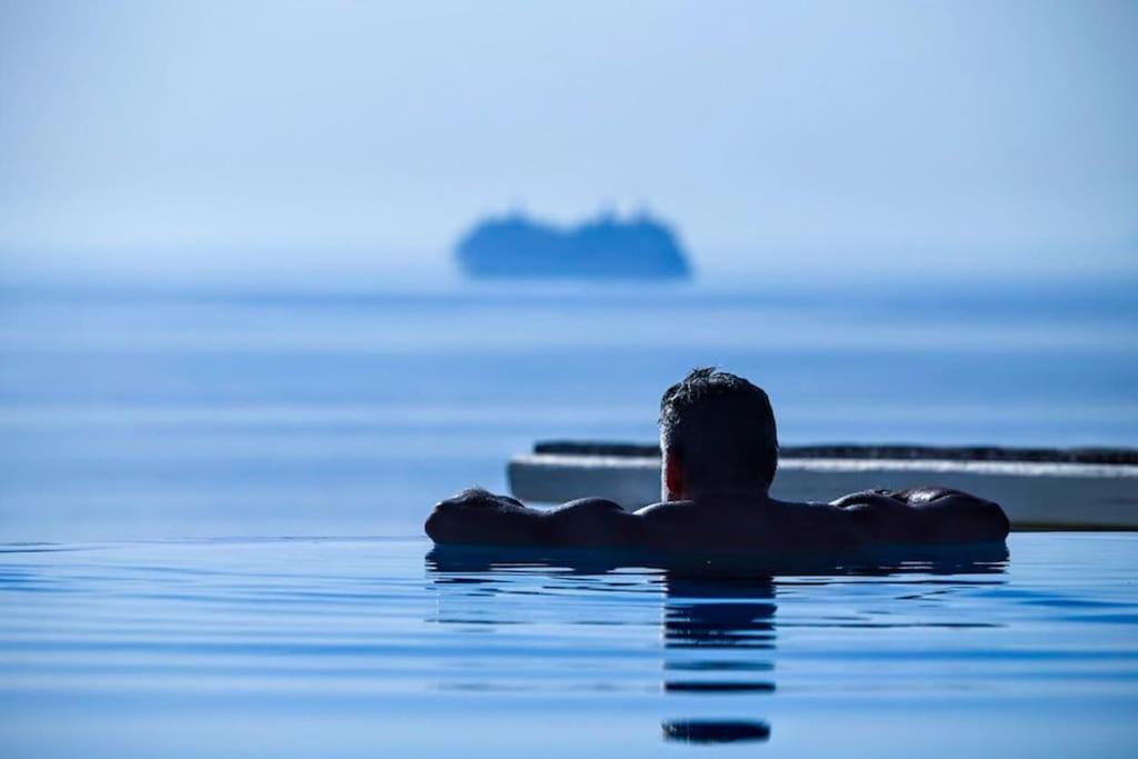 Mykonos Sea View Luxury Villa By Calypso Sunset Villas Mykonos Town Экстерьер фото