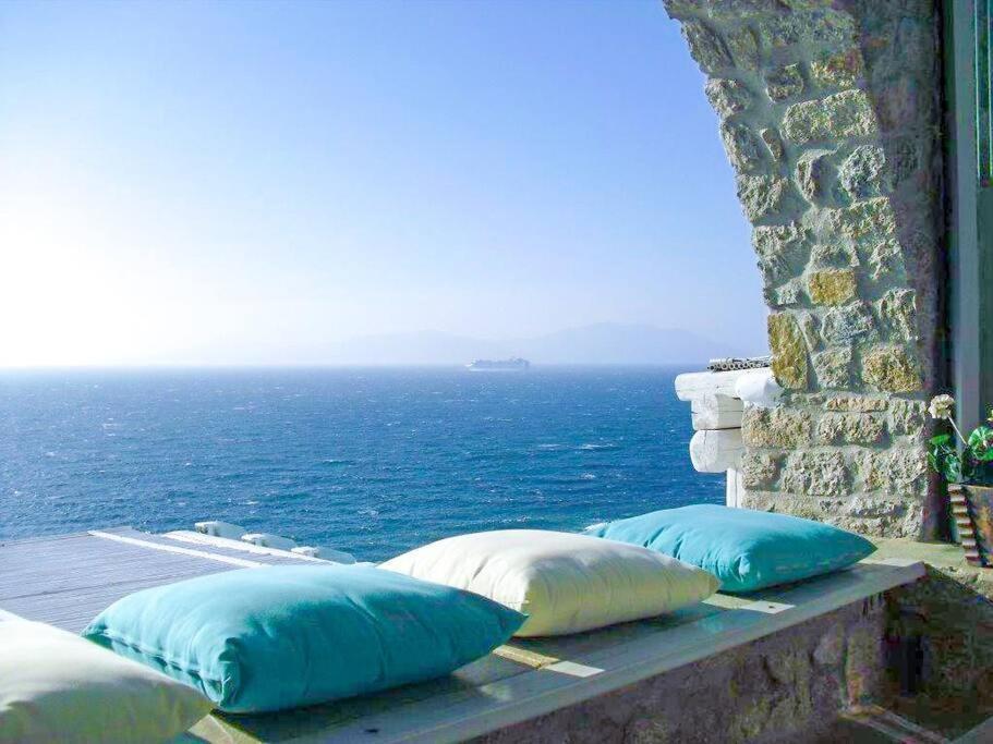 Mykonos Sea View Luxury Villa By Calypso Sunset Villas Mykonos Town Экстерьер фото