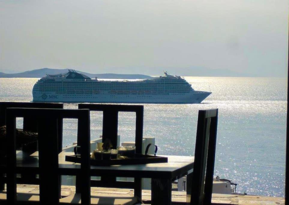 Mykonos Sea View Luxury Villa By Calypso Sunset Villas Mykonos Town Экстерьер фото